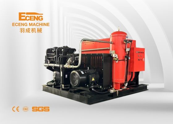 結合されるブスターとの高圧ねじ空気圧縮機40bar 10.0m3/分105kw